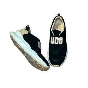 UGG LA FLEX WOMEN Sneaker Tennis Black Tan Yellow, lift,  9